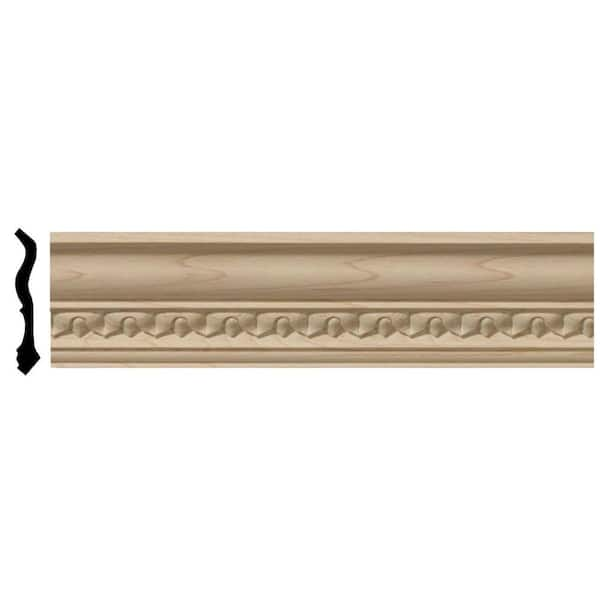 Lanarkshire Carved Wood Crown MOULDING, Maple Ekena Millwork