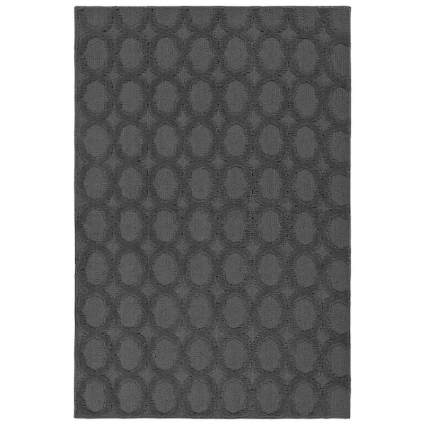 Garden Trellis Cinder Gray 4 ft. x 6 ft. Indoor/Outdoor Area Rug