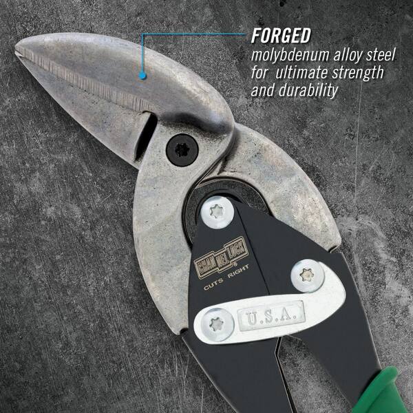 Channellock 1.22 in. Right-Cut Offset Snip 610FR - The Home Depot