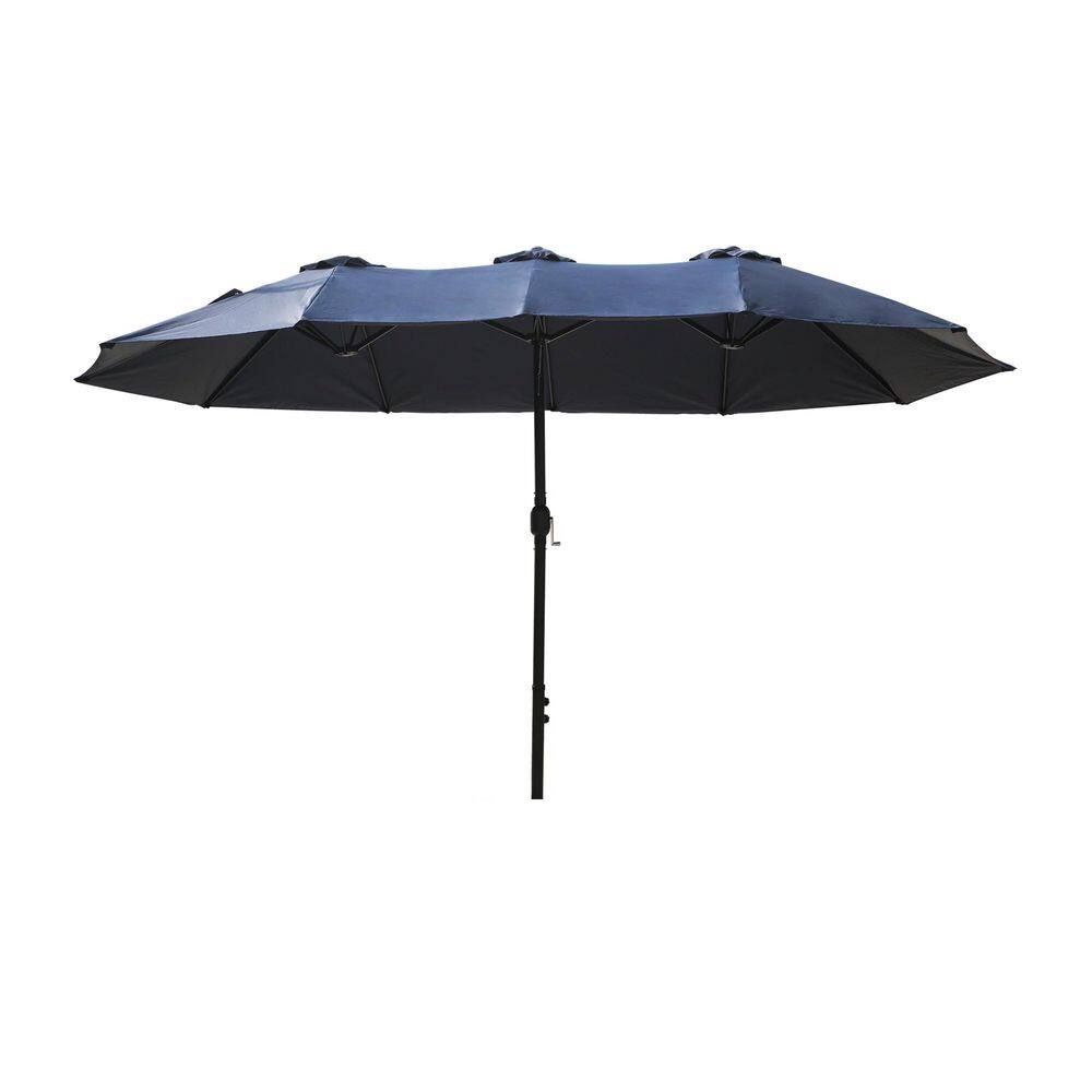 13 ft. Double Sided Market Umbrella Outdoor Patio Umbrella with Crank in Blue price history on PriceWatchPro
