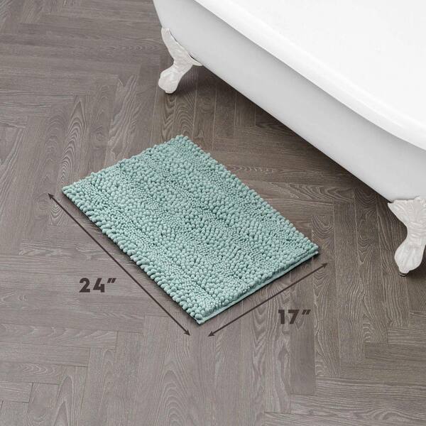Laura Ashley Astor with TPR Backing 17 in. x 24 in. Seafoam Green