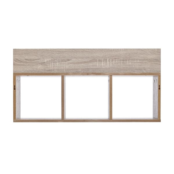 White Rustic Wood Wall Shelf With Hooks, Hobby Lobby