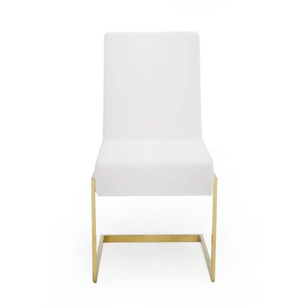 Batavia White & Gold Dining Chair (Set of 2)