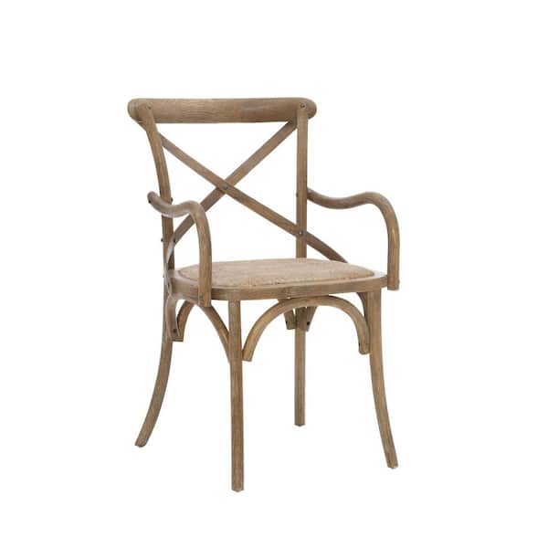 Linon Home Decor Pisgah Ash Gray Arm Chair