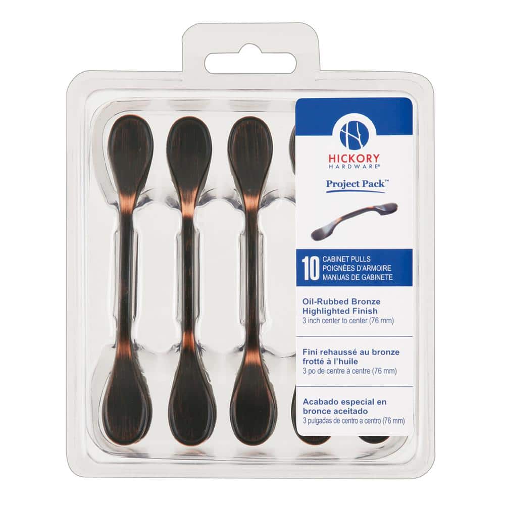 Project Pack 3 in. Center-to-Center Metropolis Oil-Rubbed Bronze Cabinet Pulls (10-Pack) price history on PriceWatchPro