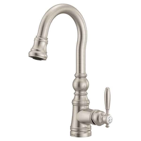 Weymouth Single-Handle Pulldown Bar Faucet with Reflex in Spot Resist Stainless