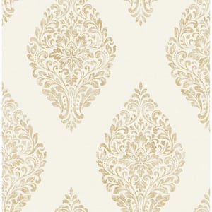 Pascale Off-white Medallion Strippable Wallpaper (Covers 56.4 sq. ft.)
