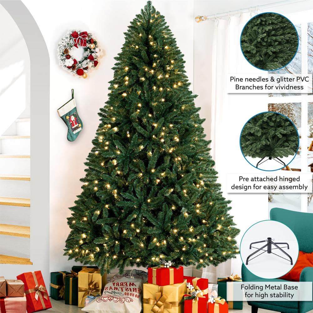 Hot 7.5 Ft Pre Lit Christmas Tree