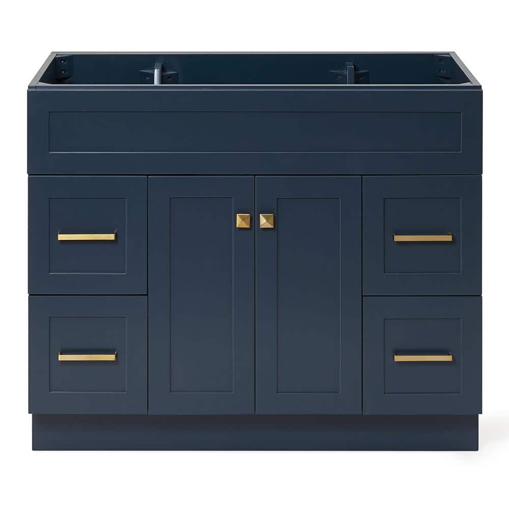 Hamlet 42 in. W x 21.5 in. D x 34.5 in. H Freestanding Bath Vanity Cabinet without Top in Midnight Blue price history on PriceWatchPro