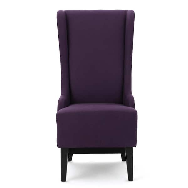 Noble House Callie Plum Fabric Upholstered Dining Chair