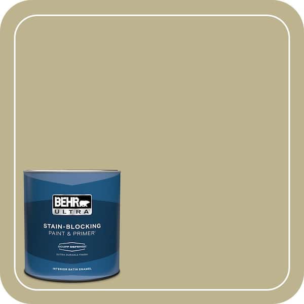 BEHR ULTRA 1 qt. #PPU9-10 Wasabi Powder Extra Durable Satin Enamel Interior Paint & Primer