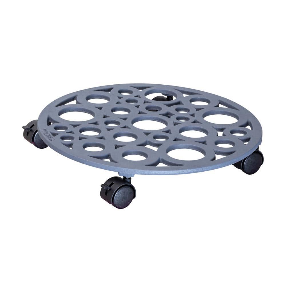 15 in. Pewter Round Cast Iron Plant Caddy price history on PriceWatchPro