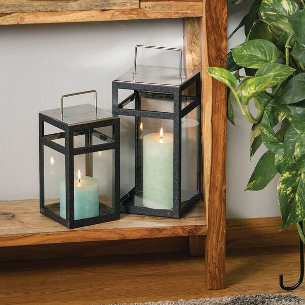 Decorative Iron Taper Candle Holder 10" Tall 3 Leg Black Metal 