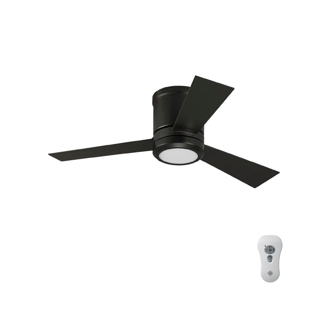 Clarity II 42 in. Integrated LED Indoor Oil Rubbed Bronze Flush Mount Ceiling Fan with Bronze Blades and Remote Control price history on PriceWatchPro