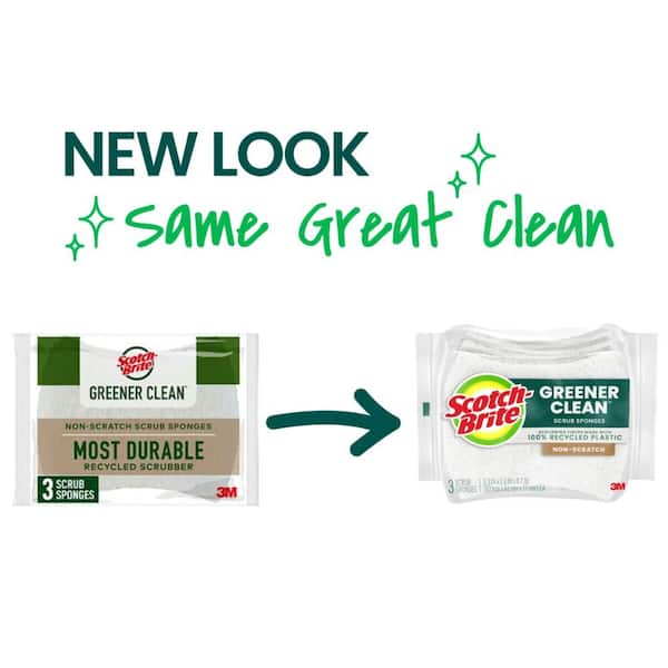 Greener Clean Non-Scratch Scrub Sponge (3-Pack)