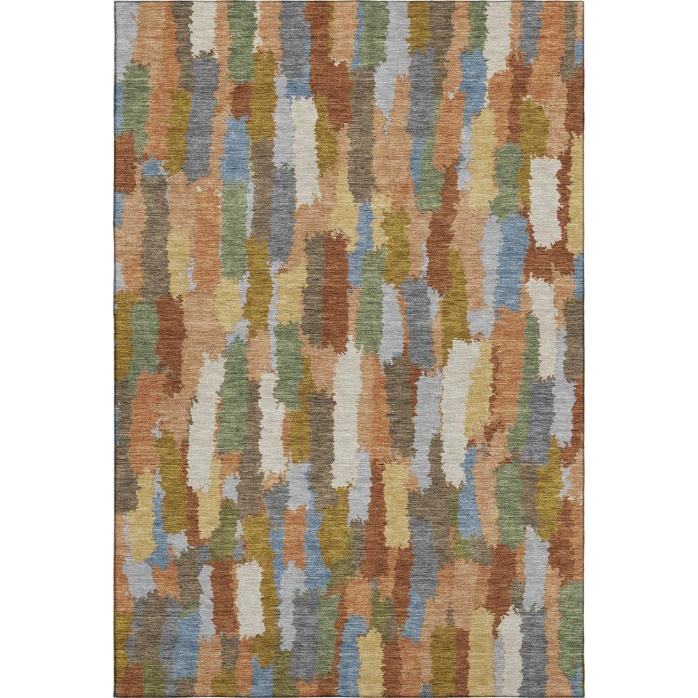 Mayfield Premium Machine Washable Abstract AMF2437 Copper 10 ft. x 14 ft. Area Rug price history on PriceWatchPro