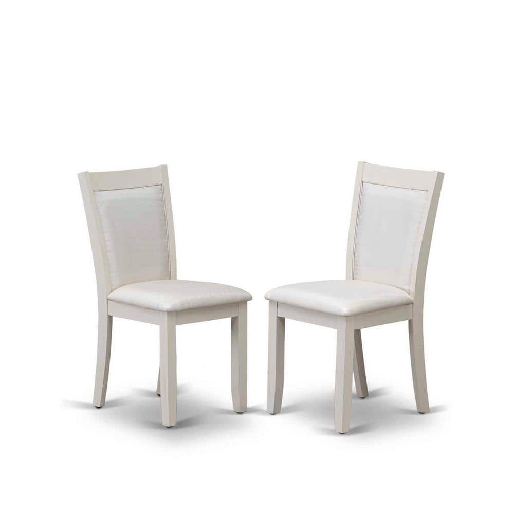 Cement and Cream 7-Piece Wood Dining Set with Linen Chairs