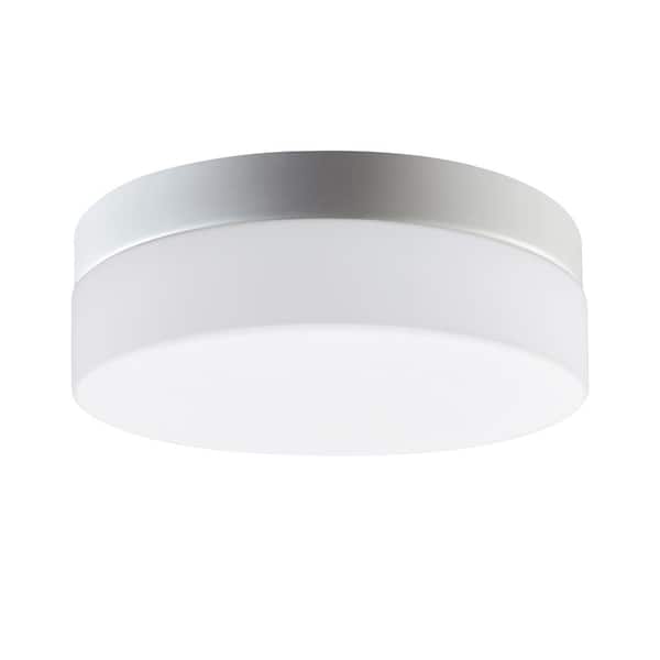 Bromi Design Emmett 2-Light 11.42 ft. Dia White Flush Mount Ceiling Fixture