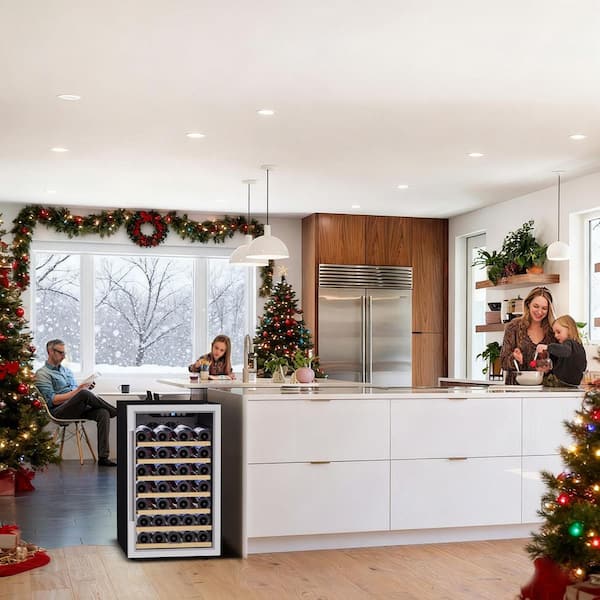 50 Bottle Compressor Wine Refrigerator Single Zone with Touch Control