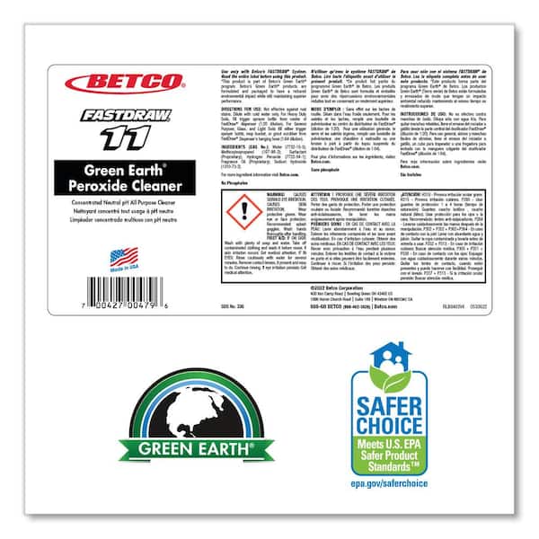 Green Earth Peroxide Cleaner, Fresh Mint Scent, 2 L Bottle, 4/Carton Green Earth Peroxide Cleaner, Fresh Mint Scent, 2 L Bottle, 4/Carton