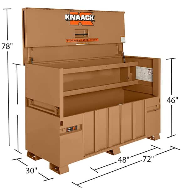 Knaack 72 in. W x 30 in. D x 49 in. H, Steel Jobsite Storage Piano