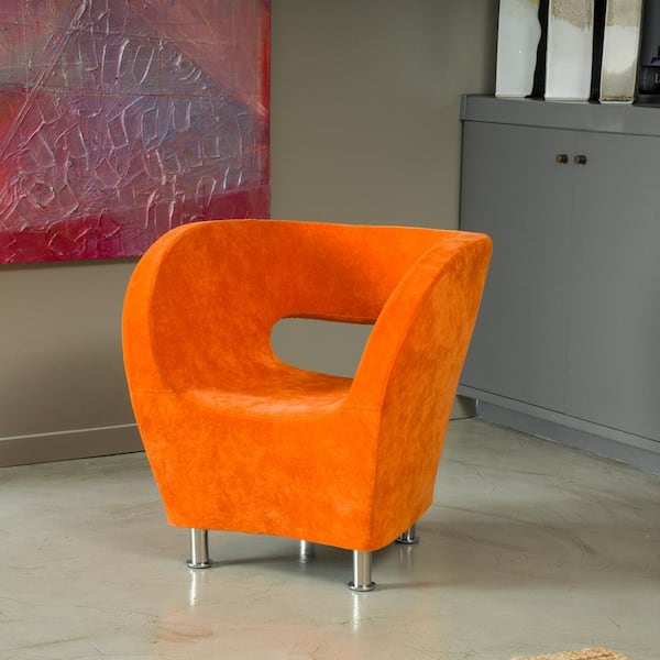 Noble House Modern Orange Accent Chair