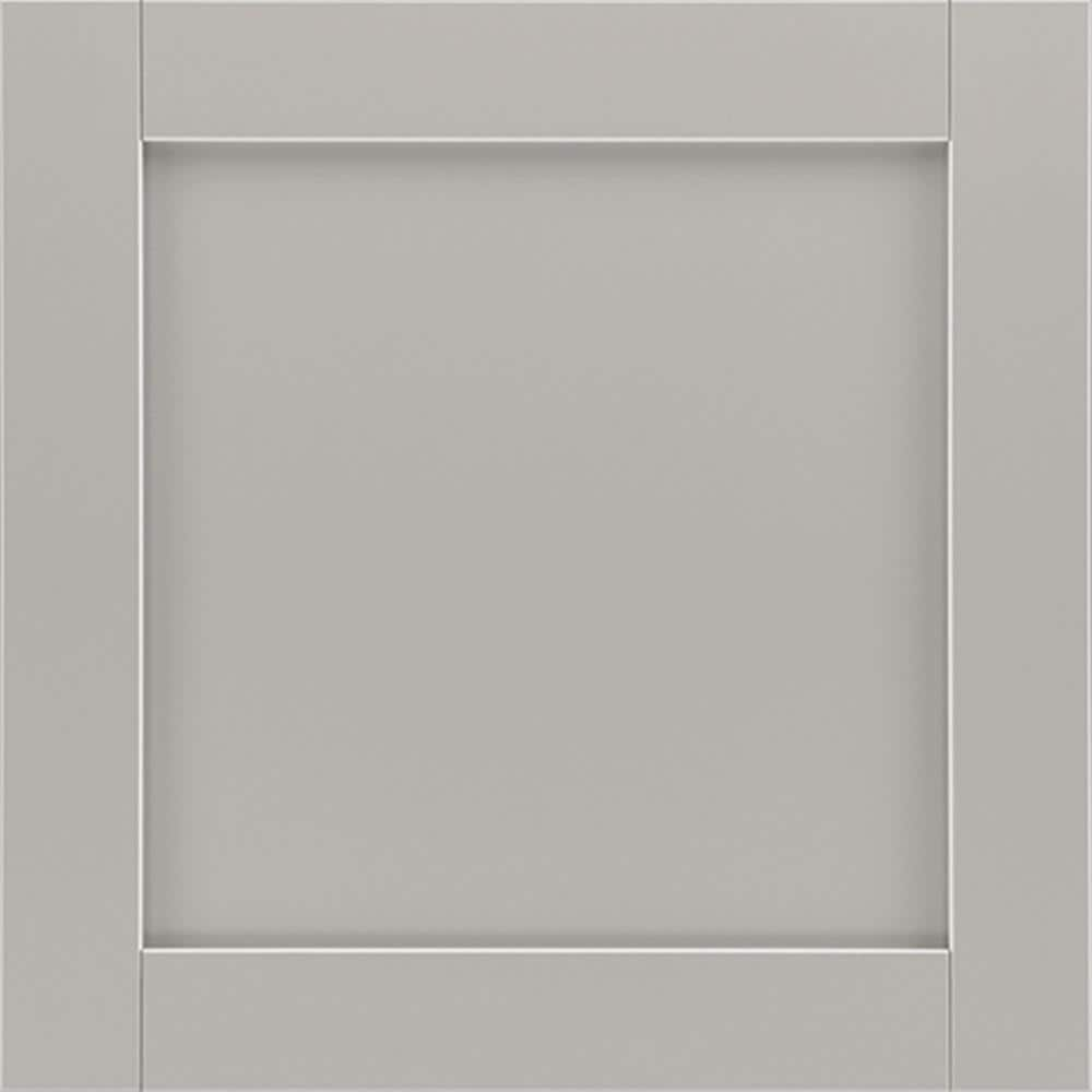 American Woodmark Reading 14 9/16 x 14 1/2 in. Cabinet Door Sample in Slate, Grey 97343