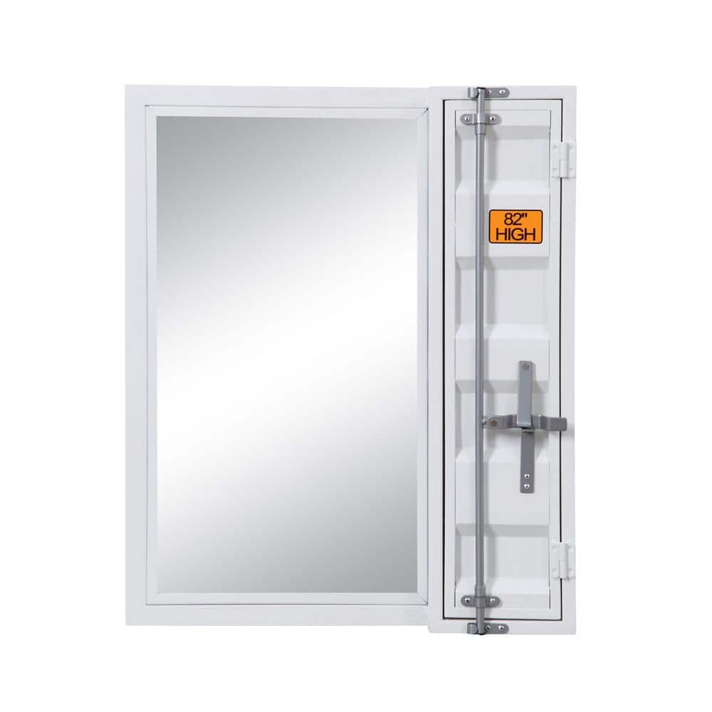 26 in. W x 32 in. H Small Rectangular Single Metal Framed Wall Bathroom Van