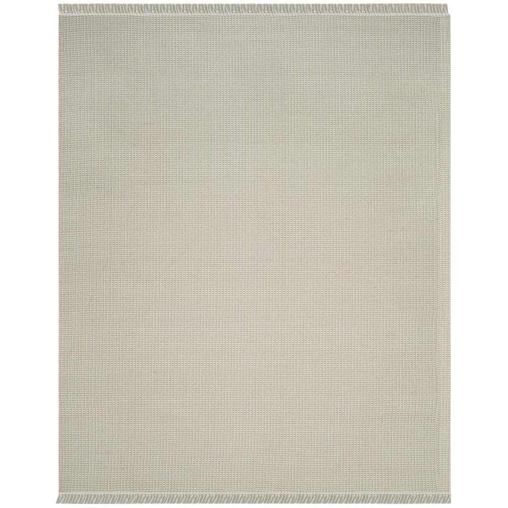 Handwoven Ivory Cotton Flatweave 54"x16" Decorative Rug