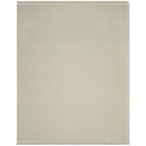 Montauk Ivory/Green 9 ft. x 12 ft. Multi-Striped Solid Color Area Rug
