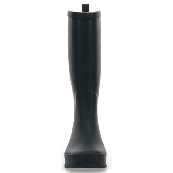 WESTERN CHIEF Women's Modern Tall Rubber Boot - Black size 8 ...
