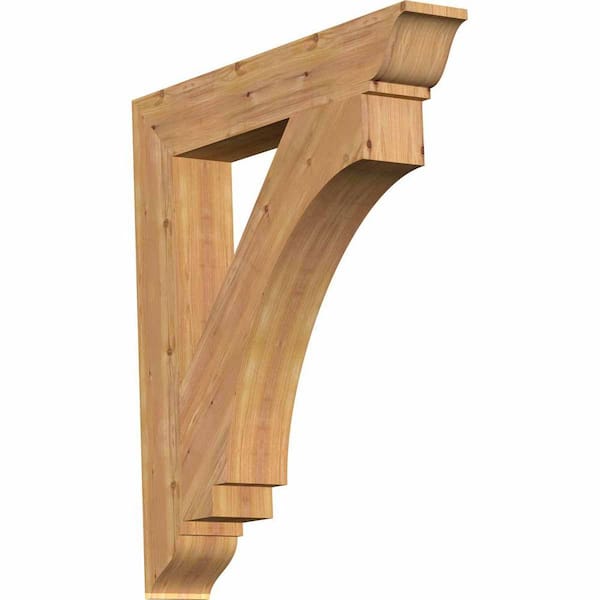 Ekena Millwork 5.5 in. x 40 in. x 36 in. Western Red Cedar Imperial Traditional Smooth Bracket