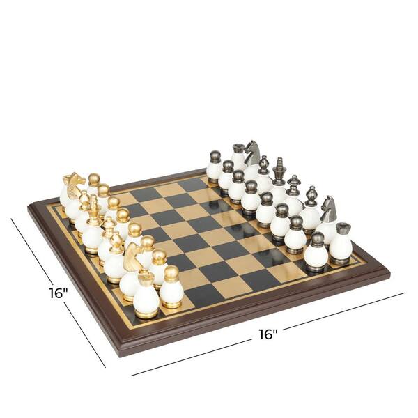 Atosa Chess 23X17Cm Magnetic Interactive Board Game Golden