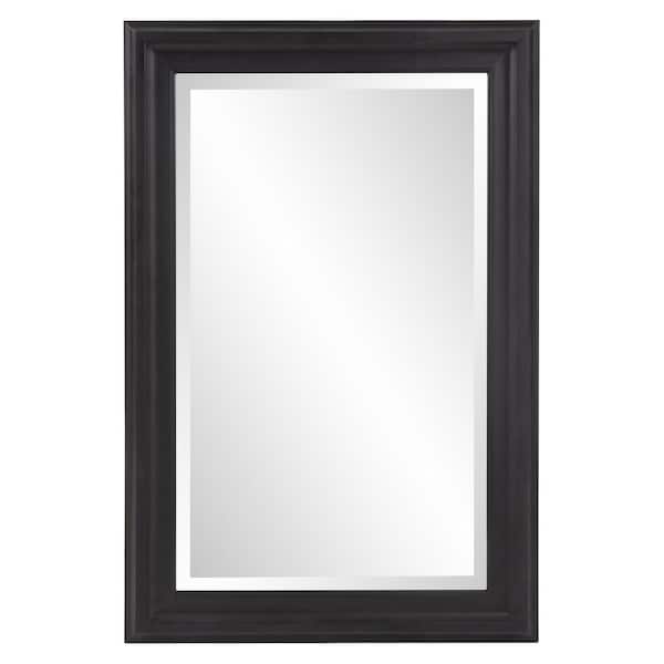 Marley Forrest Medium Rectangle Black Beveled Glass Classic Mirror (36 in. H x 24 in. W)