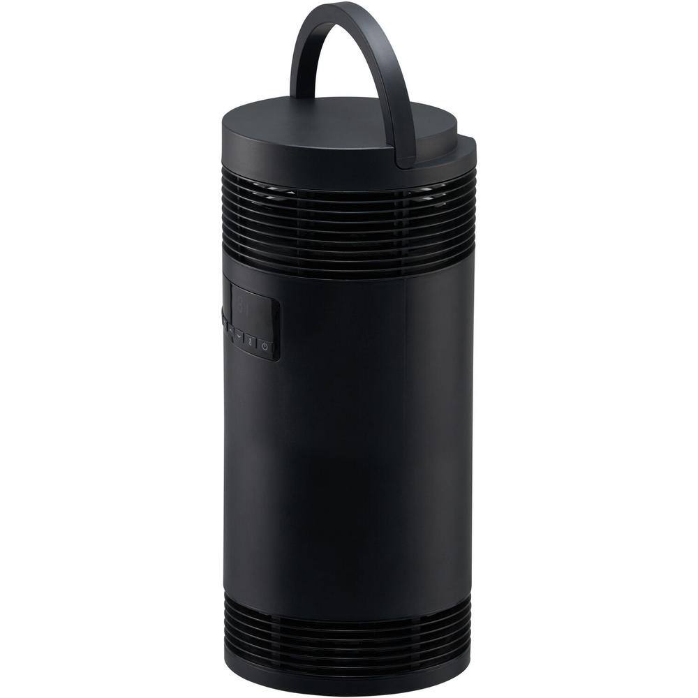 Black Ceramic Electric Tower Heater with Thermostat and Remote Control