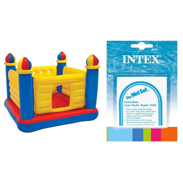 Intex Inflatable Jump O Lene Play Ball Pit Playhouse Bounce House Ring for Kids 