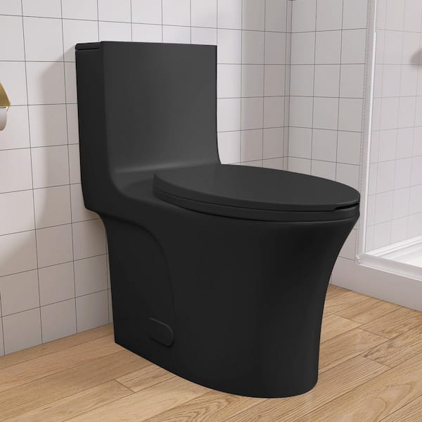 Zeafive 1-Piece Toilet 1.1/1.6 GPF Dual Flush Elongated Standard