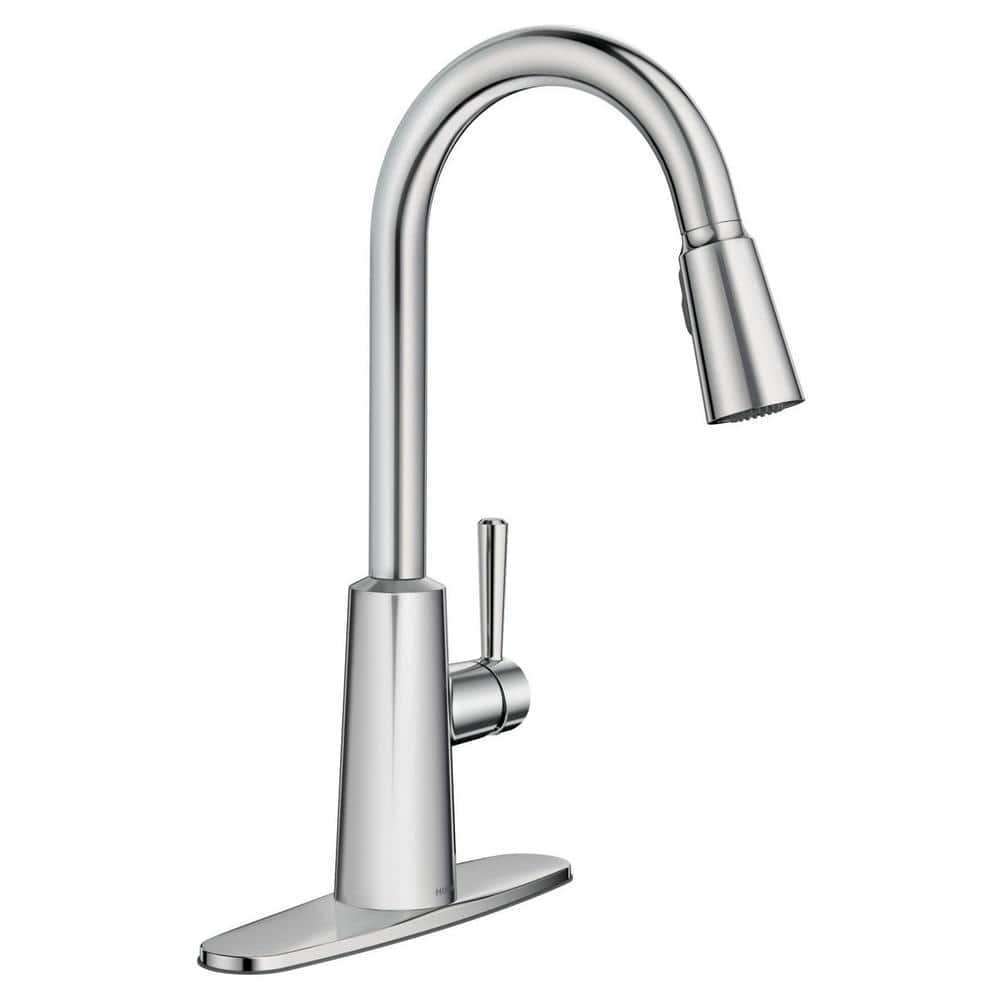 Riley Chrome Pulldown Kitchen Faucet with Spray Technology