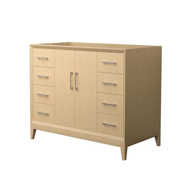 Janna 41.5 in. Bath Vanity Cabinet without Top in White Oak Assembled