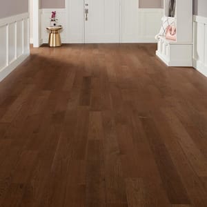 Sutton Post Hickory 3/8 in. T x 5 in. W Click-Lock Wire Brushed Engineered Hardwood Flooring (19.7 sq. ft./case)