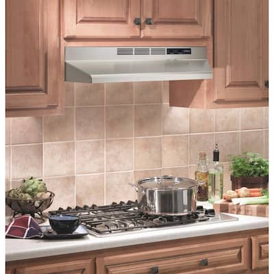 RL6200 Series 30 in. Ductless Under Cabinet Range Hood with Light in Stainless Steel