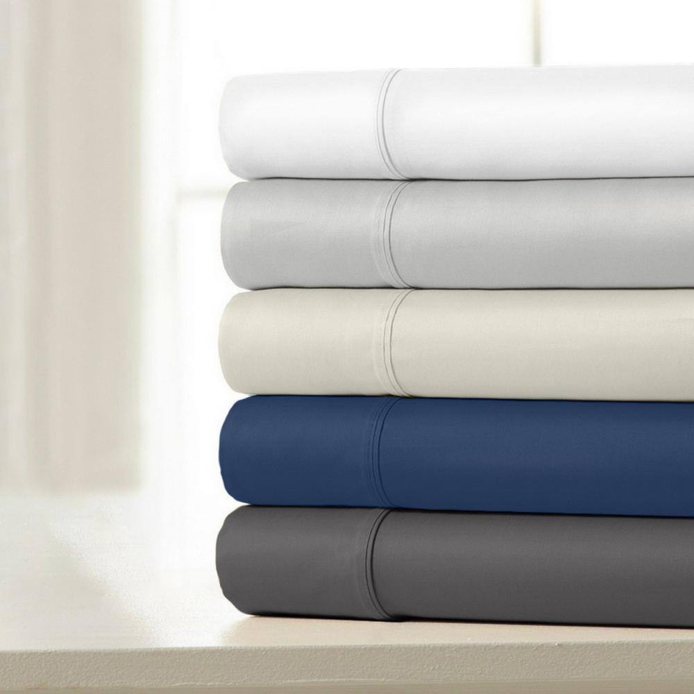 King Steel 100% Cotton Sateen Deep Pocket Sheet Set