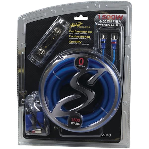 Select Series 1/0-Gauge 1,500-Watt Amp Wiring Kit with Ultra-Flexible Copper-Clad Aluminum Cables