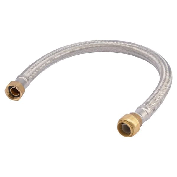 SharkBite 3/4 in. Push-to-Connect x 3/4 in. FIP x 24 in. Braided Stainless Steel Water Heater Connector