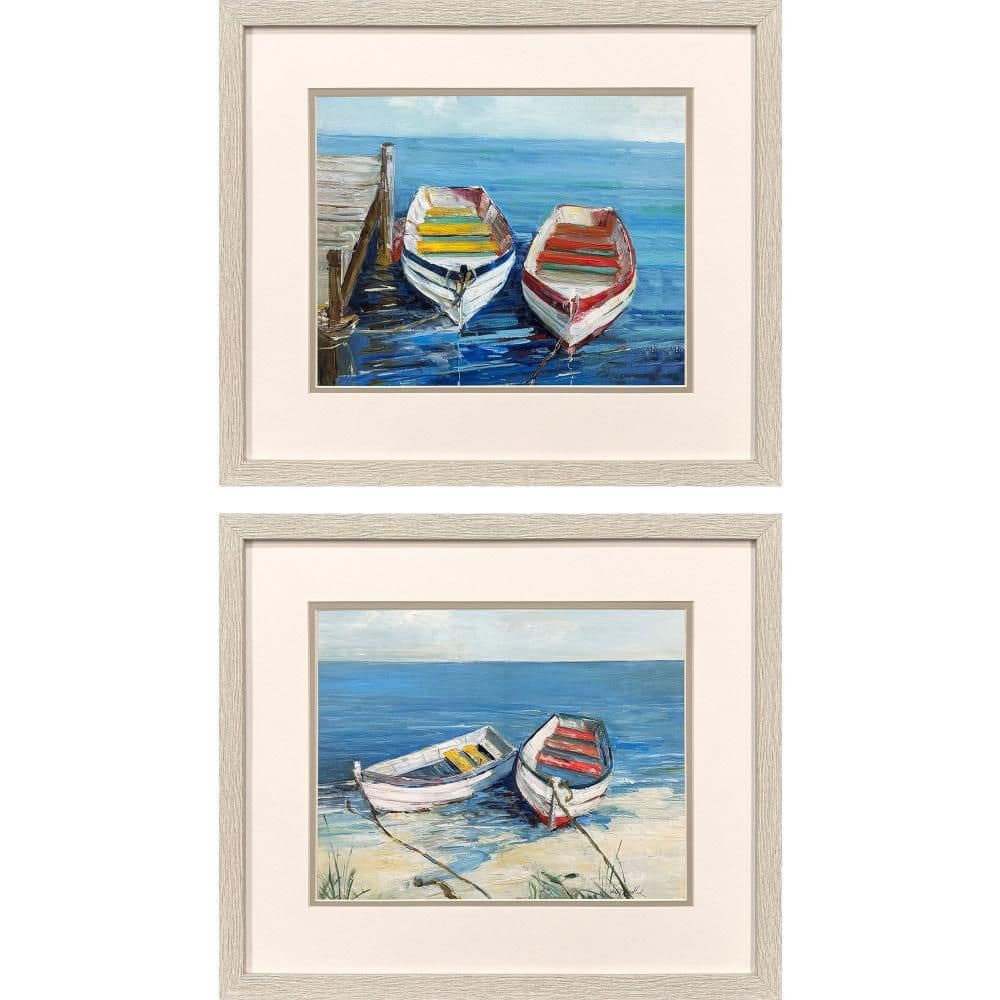 2 Piece Framed Graphic Print Nautical & Beach 17.00 in. x 20.00 in. price history on PriceWatchPro