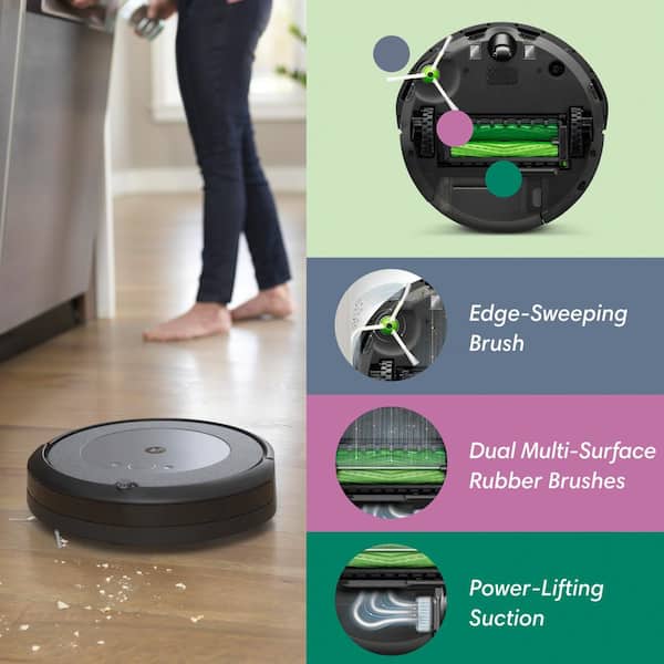iRobot Roomba i3+ EVO (3550) Self-Emptying Vacuum – Now Clean By Room With Smart Mapping, Ideal Pet Hair i355020 The Home