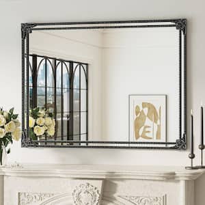 KeonJinn 24 in. H x 36 in. W Framed Rectangular Vintage Mirror
