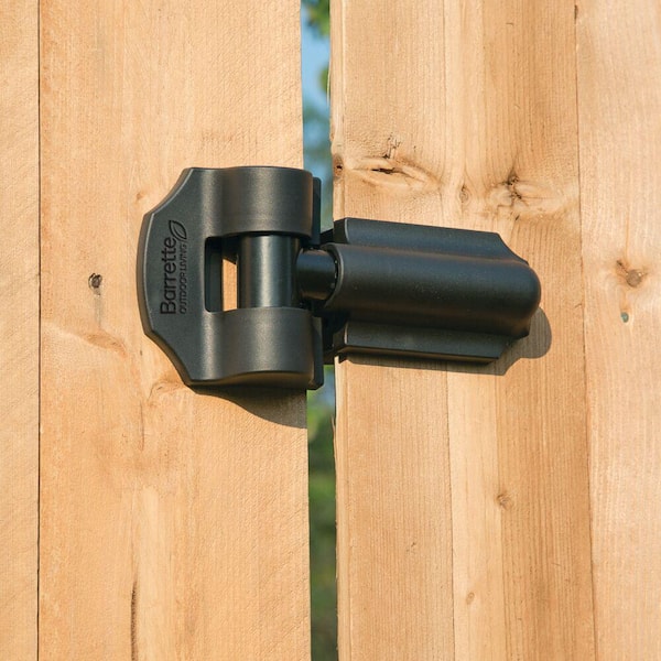 8.937 in. x 5 in. Heavy Duty Black Contemporary Gate Hinge (2-Pack)