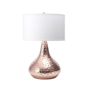 Orono 27 in. Copper Transitional Table Lamp, Dimmable