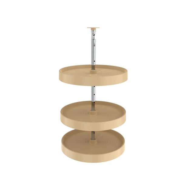 Polymer Full Circle 3-Shelf Lazy Susan for 34 in. H Corner Base Cabinets